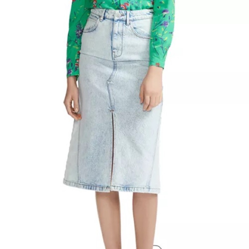 Maje - Jarta Denim Midi Skirt